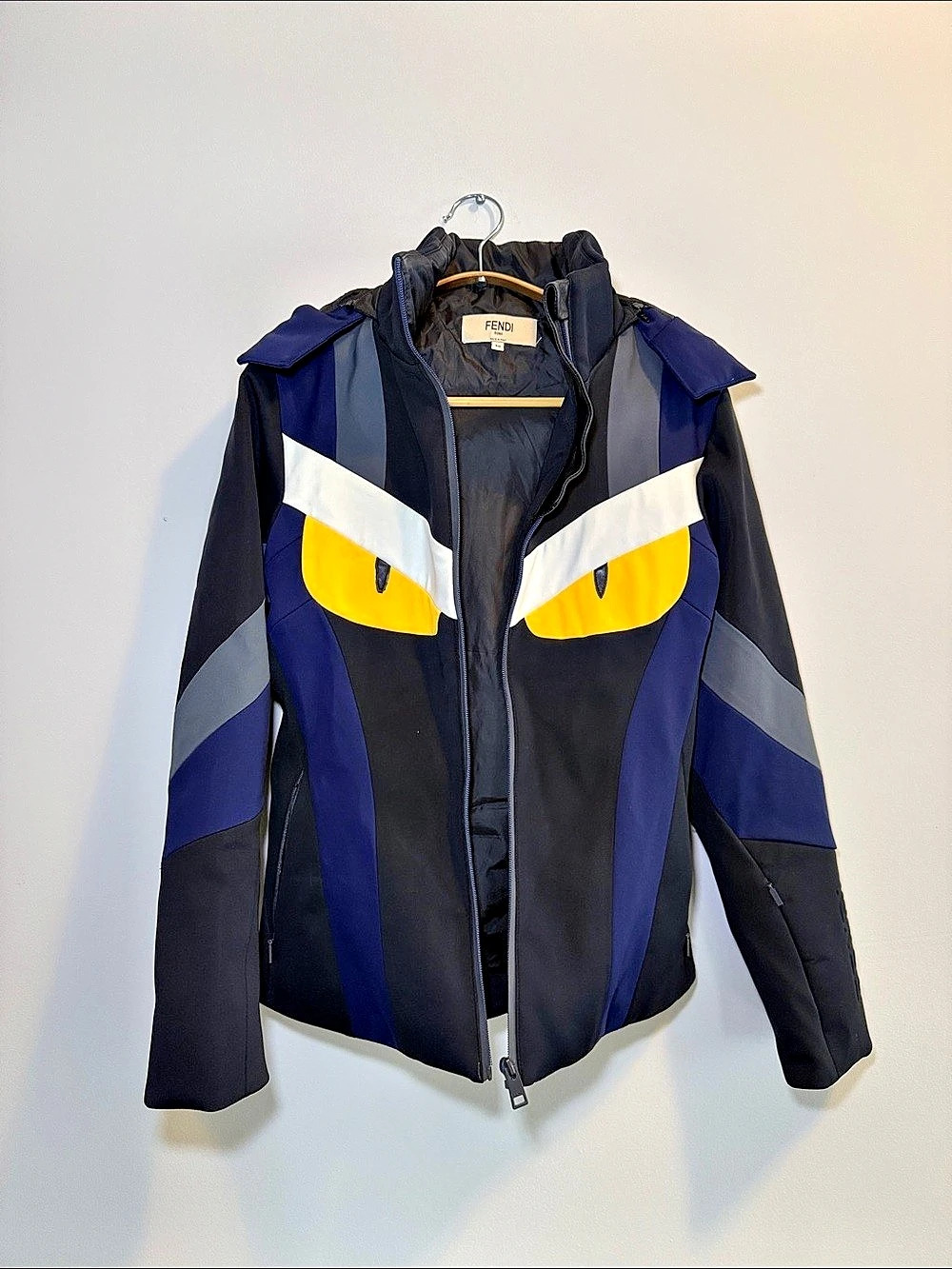 Monster Eyes Technical Fabric Zip Jacket